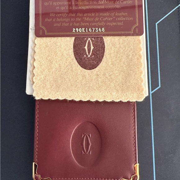 Cartier Red Leather Wallet - Picture 6 of 7